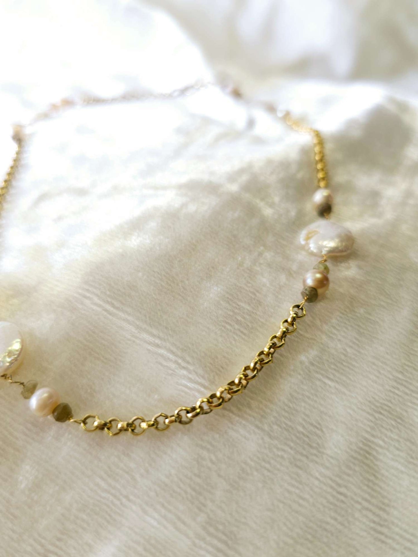 Coin pearl necklace 2