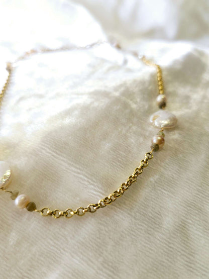 Coin pearl necklace 2
