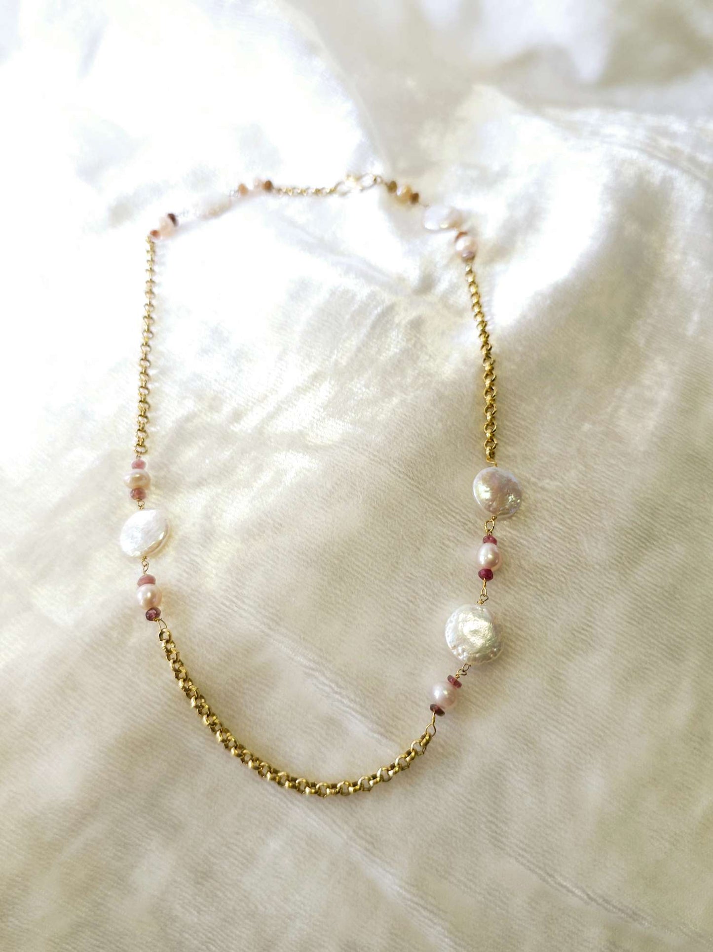 Coin pearl necklace 2