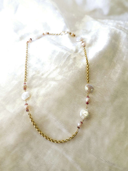 Coin pearl necklace 2