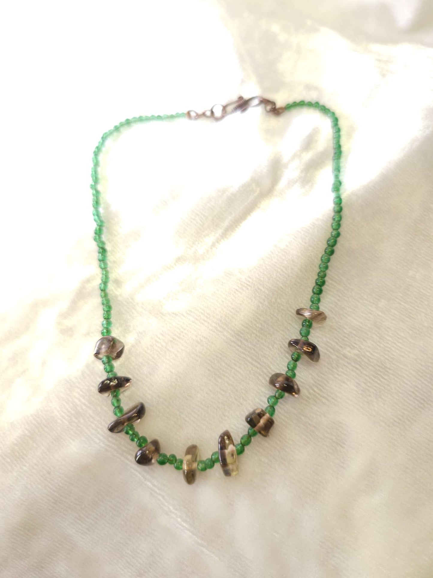 Smoky beach pearl necklace