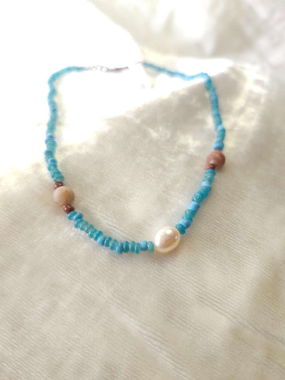 Sky beach pearl necklace 2