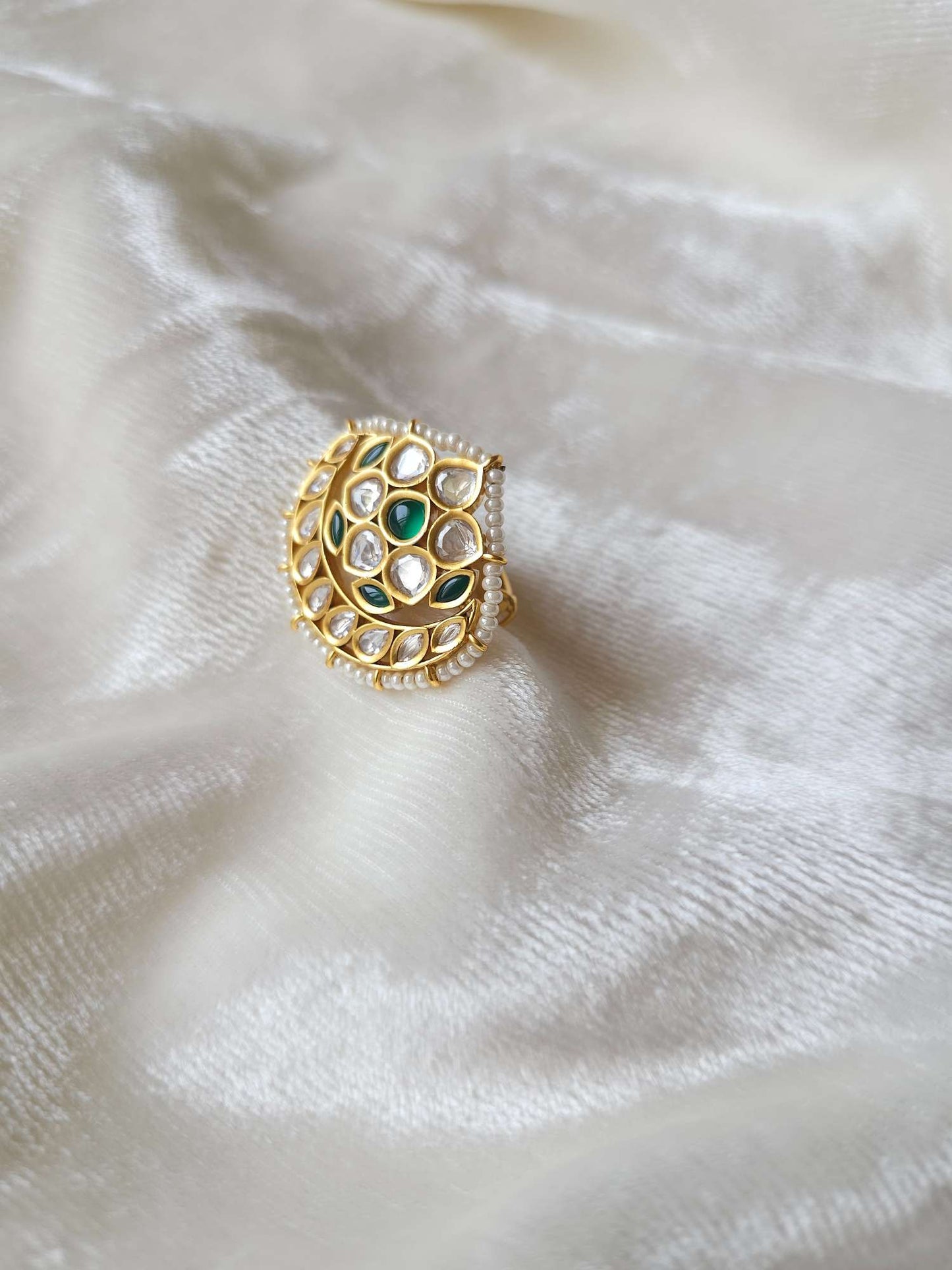 Kundan cocktail ring