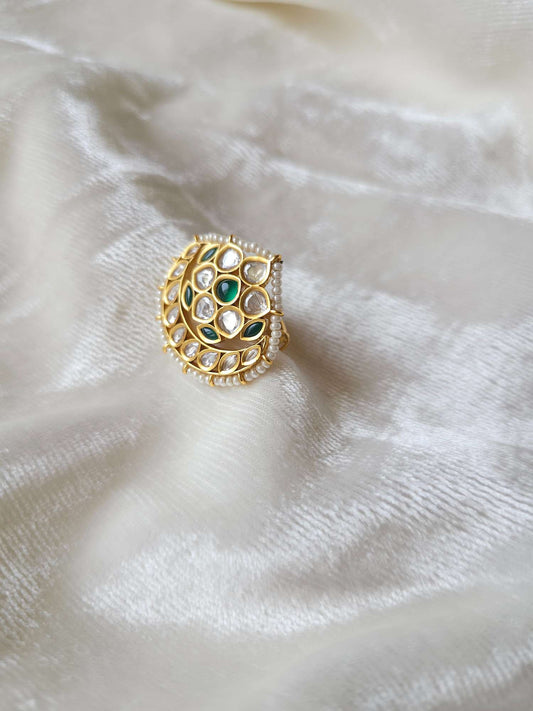 Kundan cocktail ring