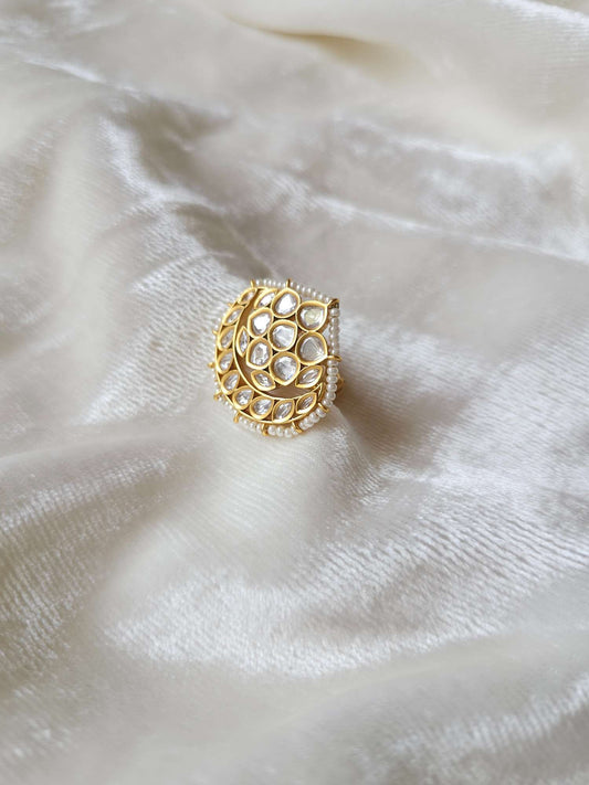 Kundan cocktail ring