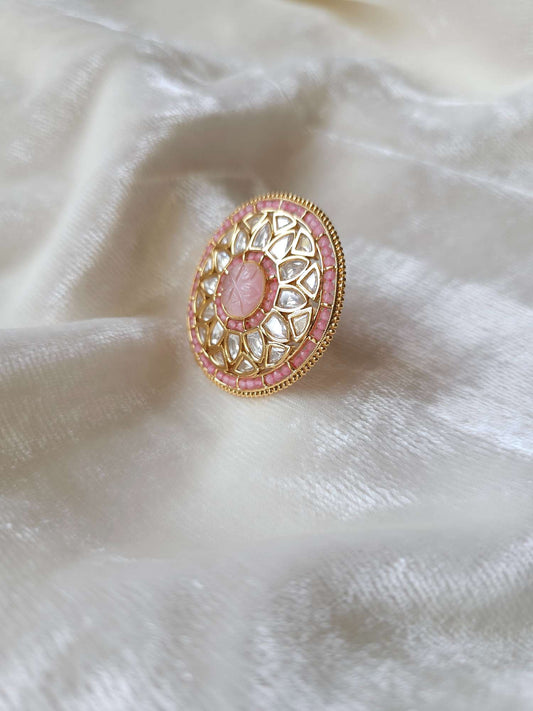 Kundan cocktail ring