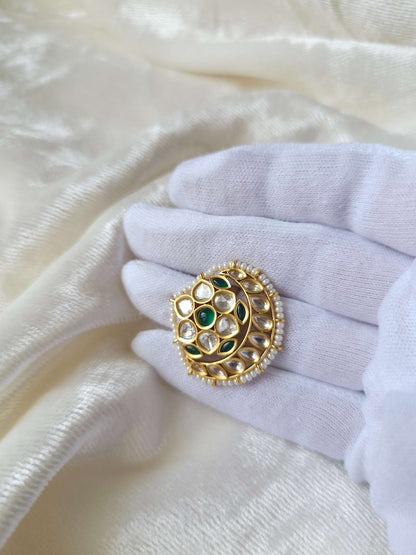 Kundan cocktail ring