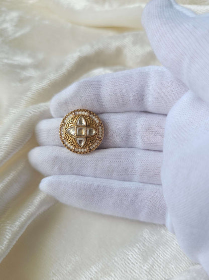 Kundan cocktail ring