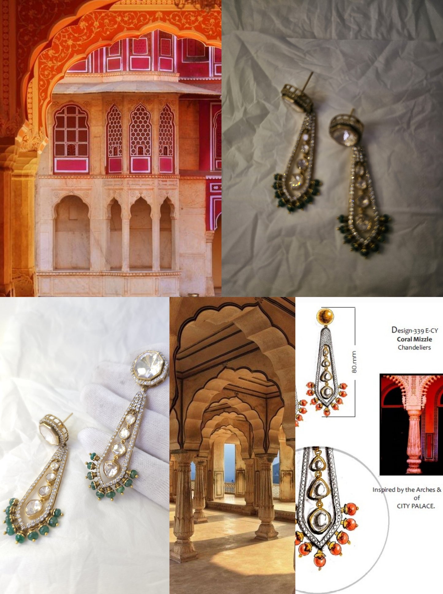 Diwan-E-Aam silver earrings
