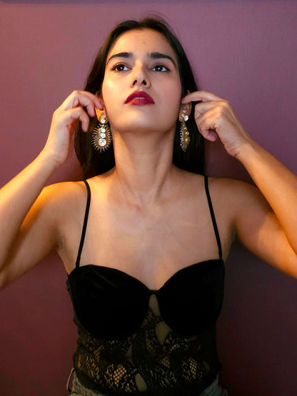 Udai pol lattice earrings