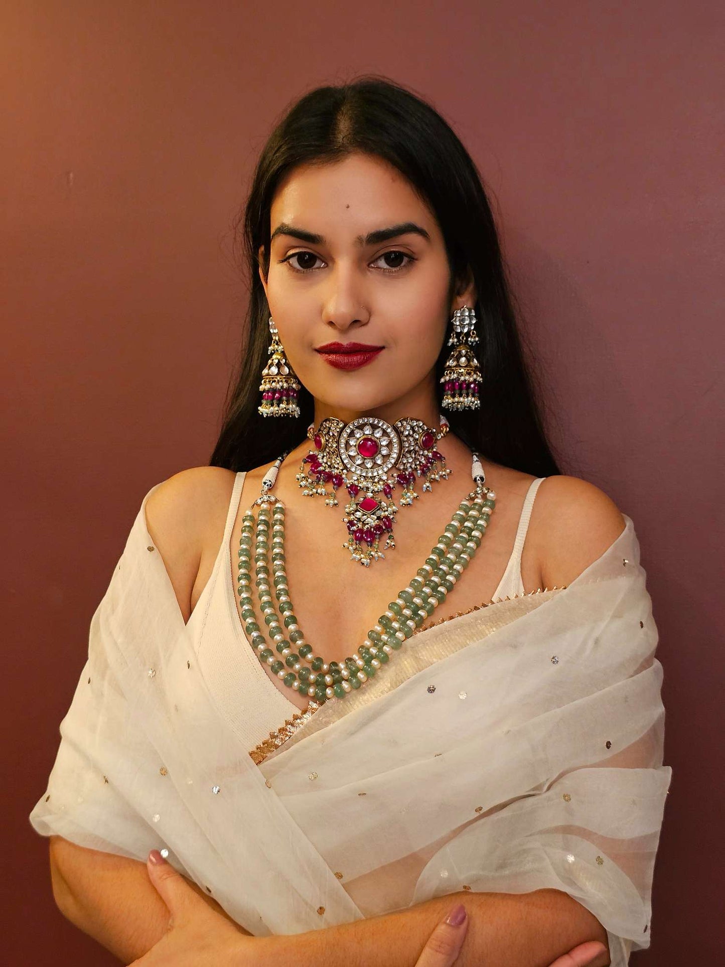 Madhumati unisex kantha necklace