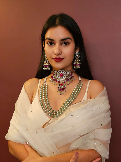 Madhumati unisex kantha necklace