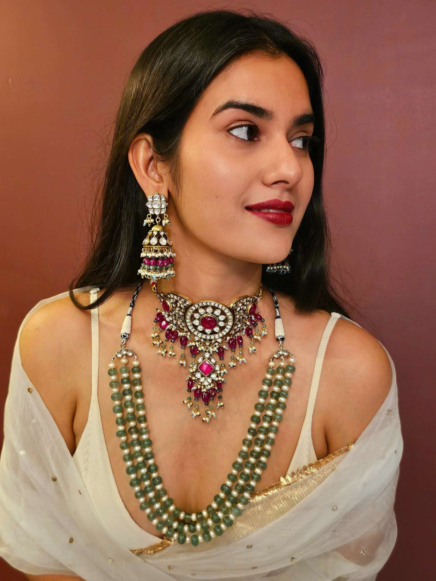 Madhumati unisex kantha necklace