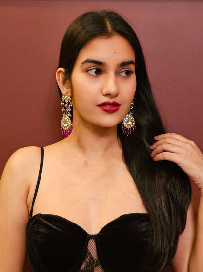 Umaid bhawan pear shape earrings