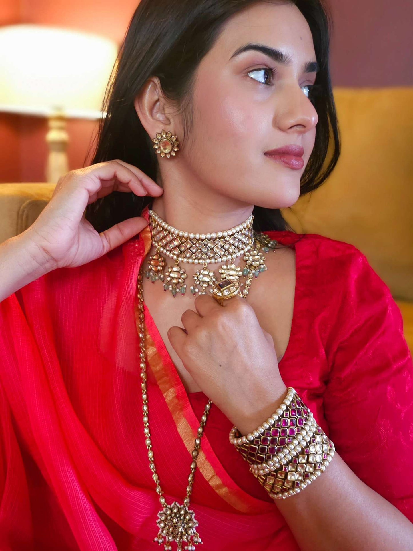 Ananda tandava necklace set