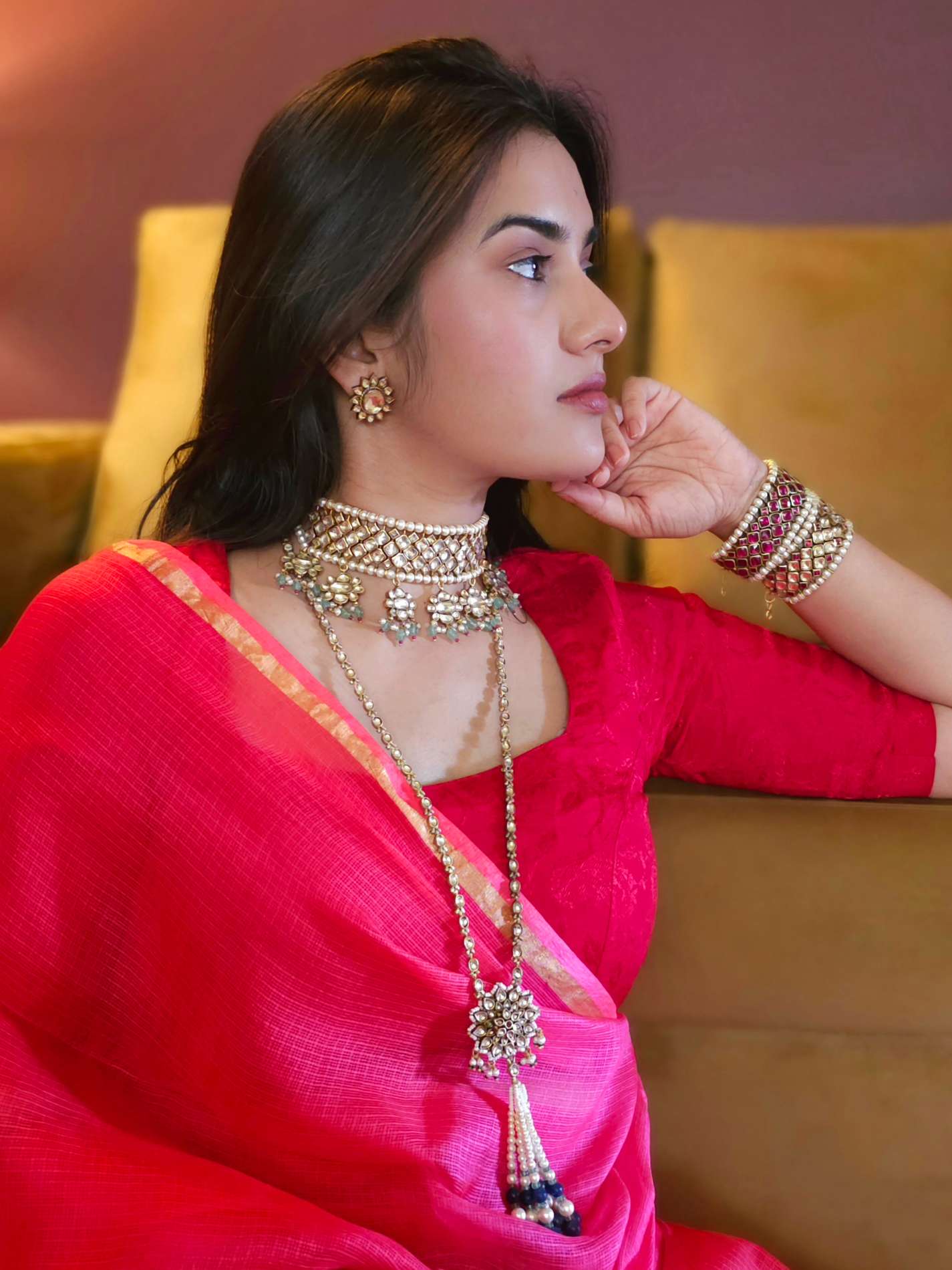 Ananda tandava necklace set