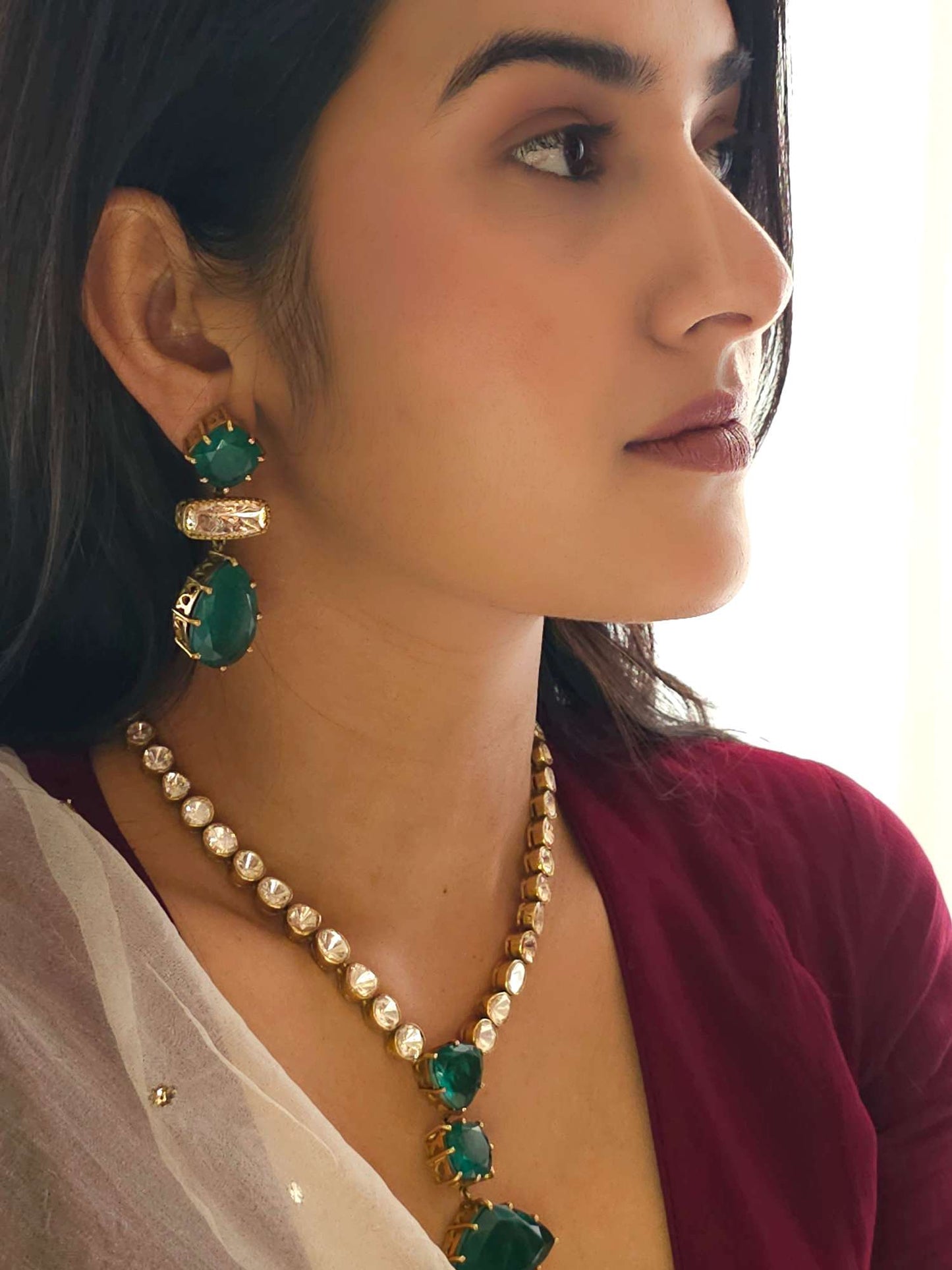 Maniharo ka polki necklace