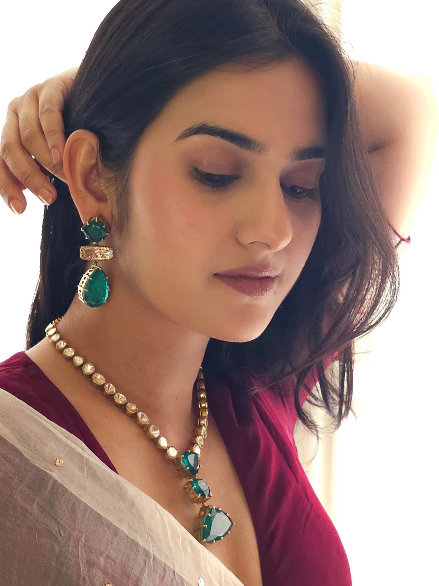 Maniharo ka polki necklace