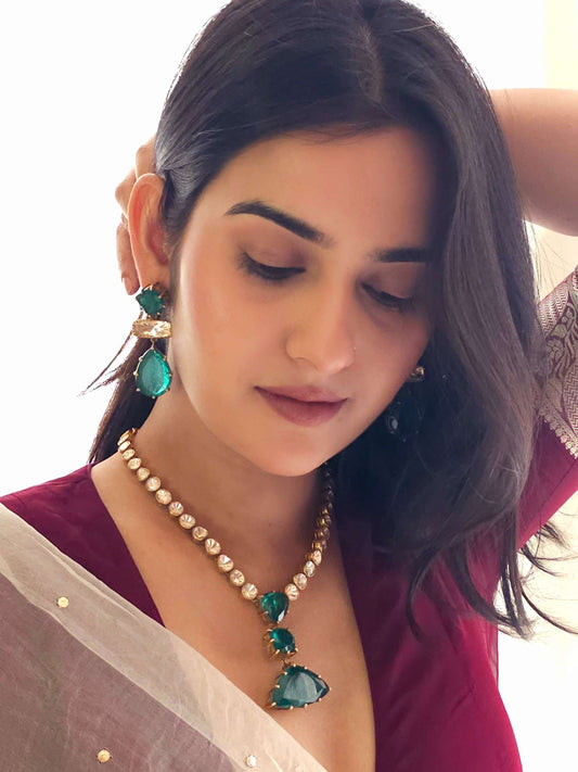 Maniharo ka polki necklace