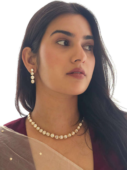 Heart of Jaipur polki necklace