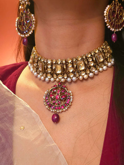 Sandhya tandava necklace set