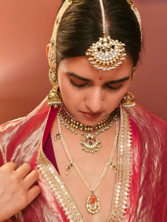 Chandpole blush necklace