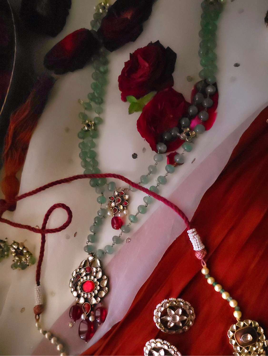 The panna meena antique necklace