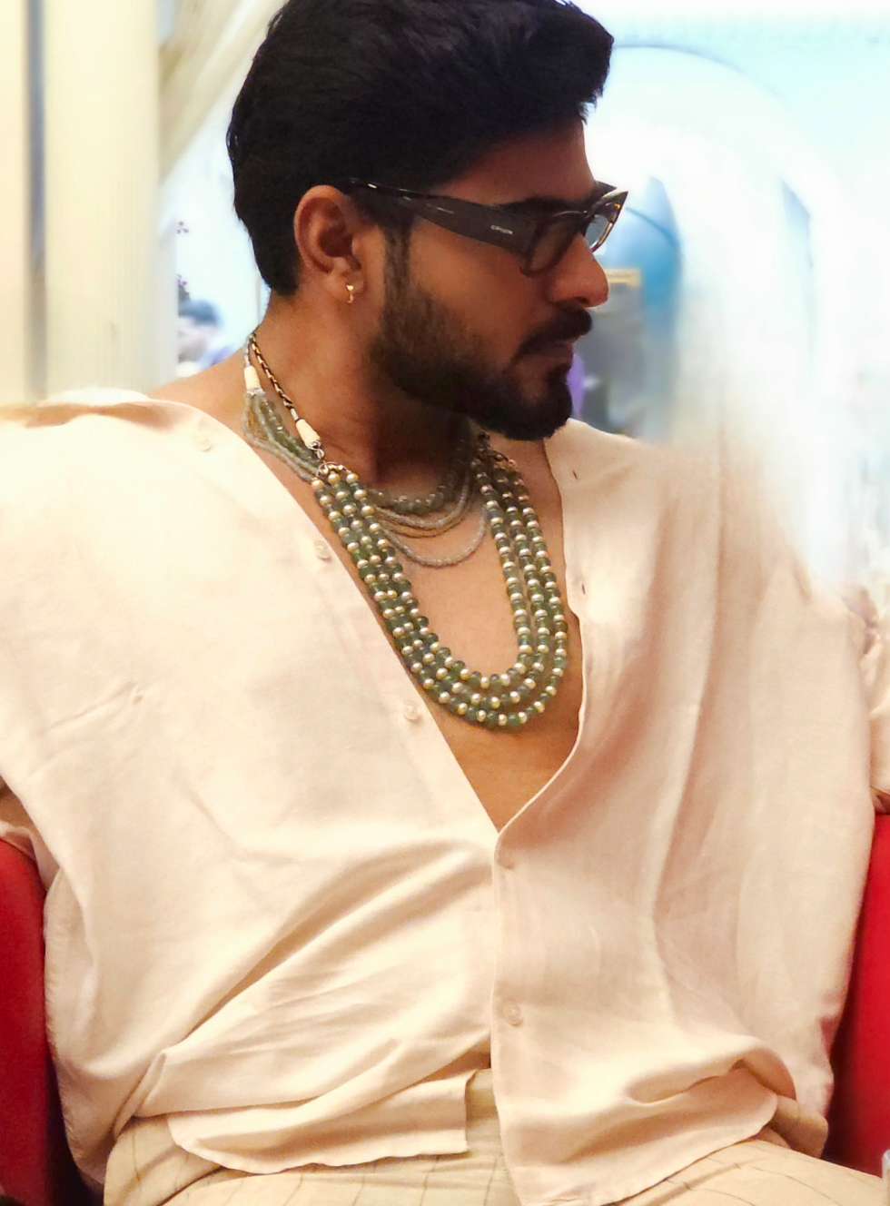 Madhumati unisex kantha necklace
