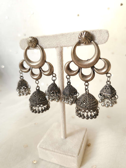 Oxidized earrings