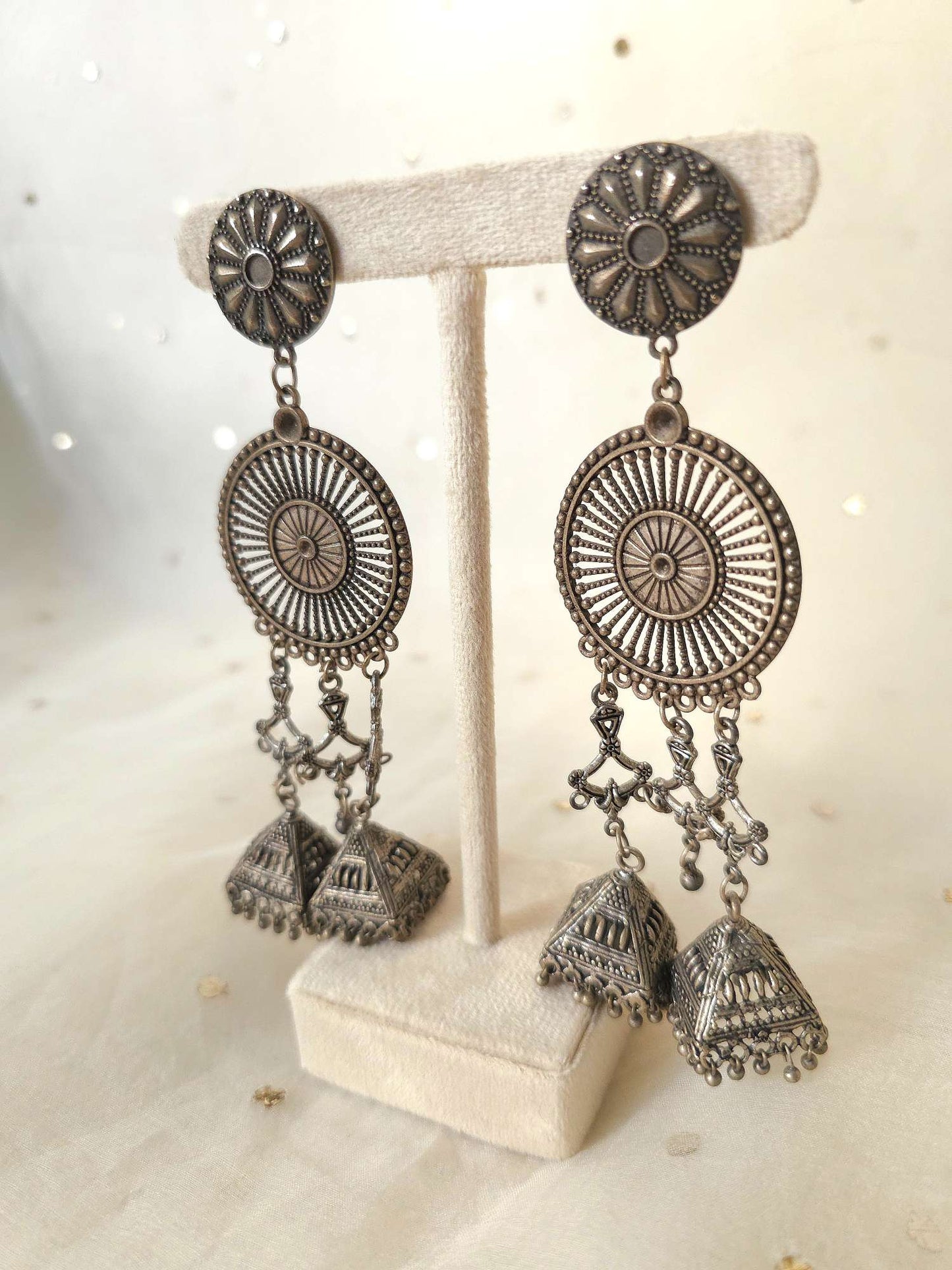 Oxidized earrings