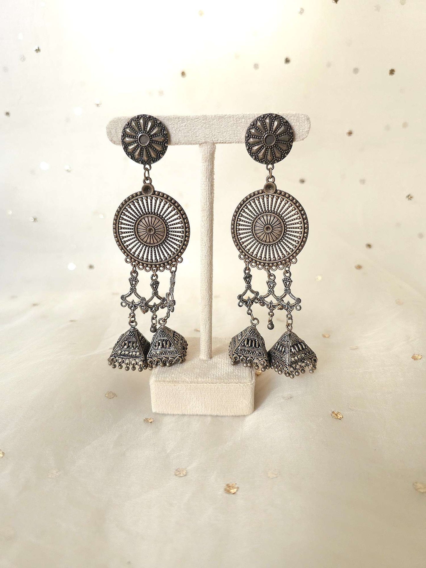 Oxidized earrings