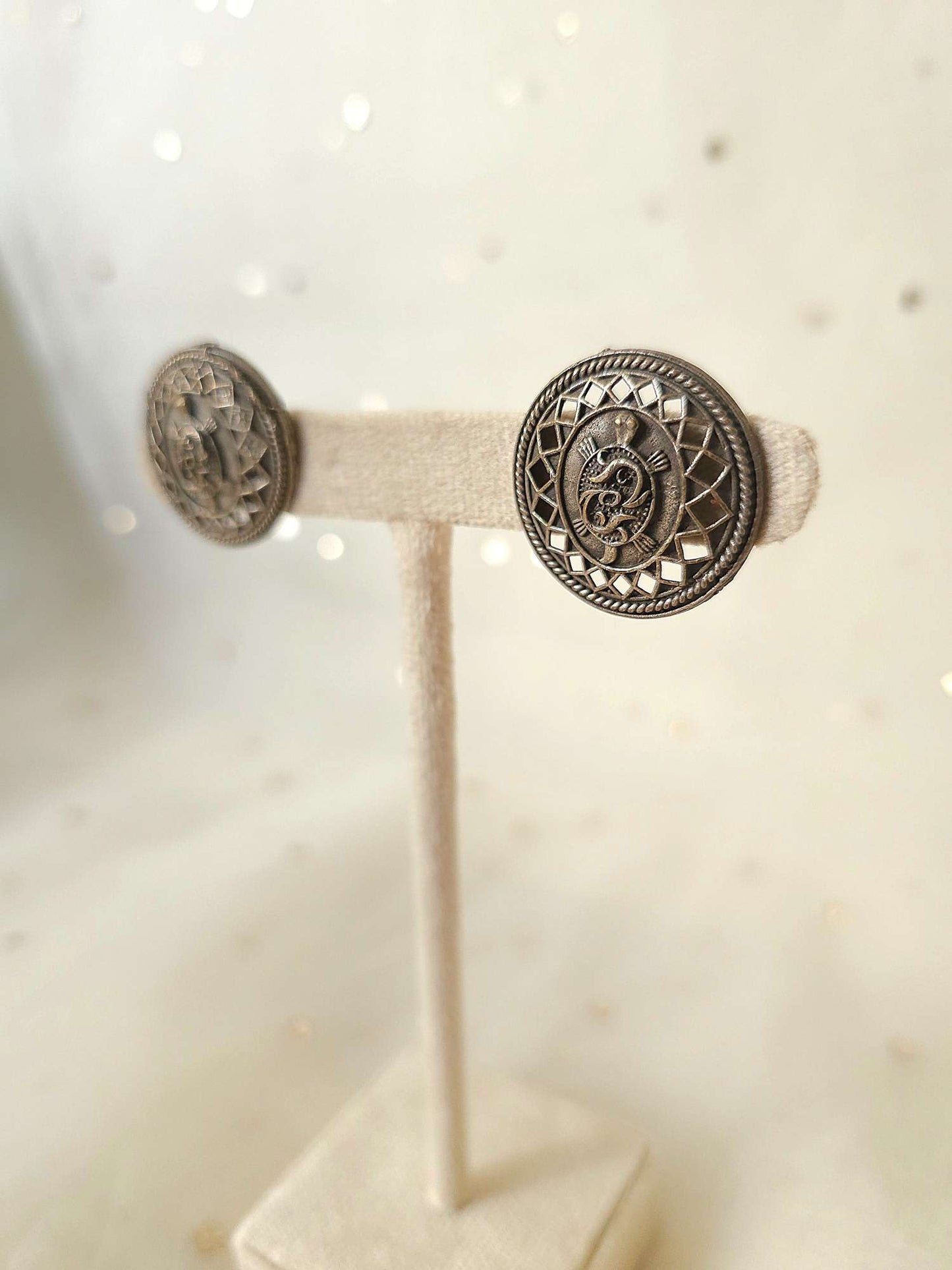 Oxidized earrings