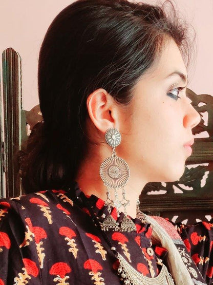 Oxidized earrings