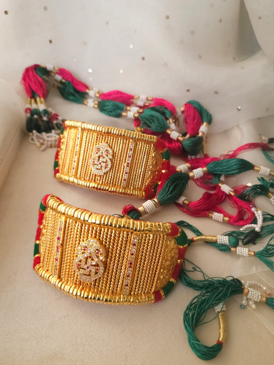 Silk tassel rajputi bajuband