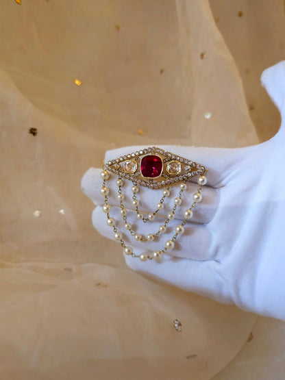 Tajikistan silver brooch or hairpin