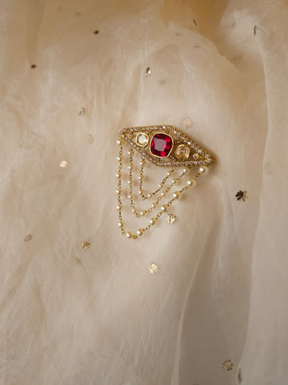 Tajikistan silver brooch or hairpin