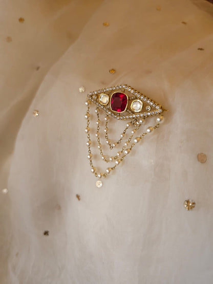 Tajikistan silver brooch or hairpin