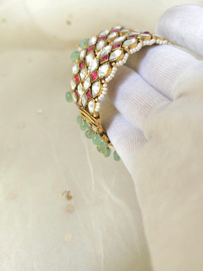 Madhumati golden antique bangle