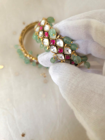 Madhumati golden antique bangle