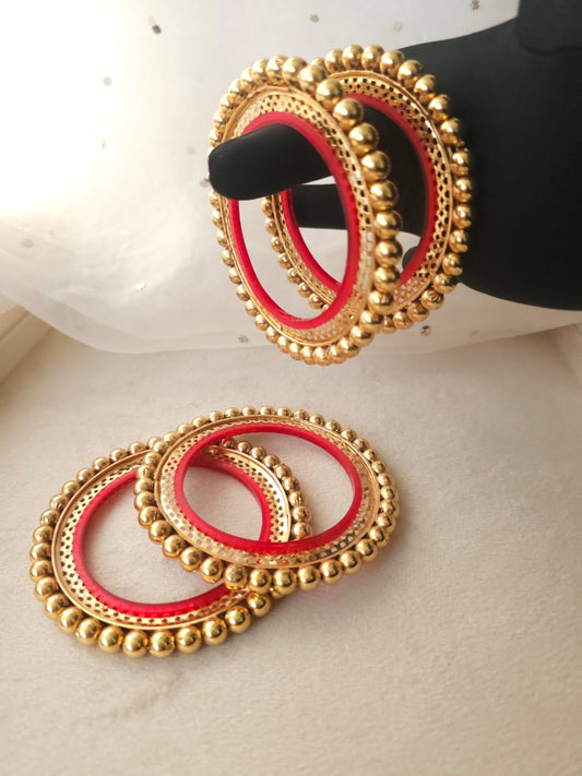 Rajputi sona 4 gokhru bangle set