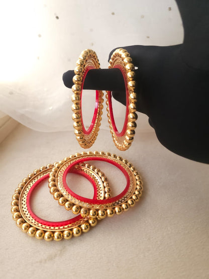 Rajputi sona 4 gokhru bangle set