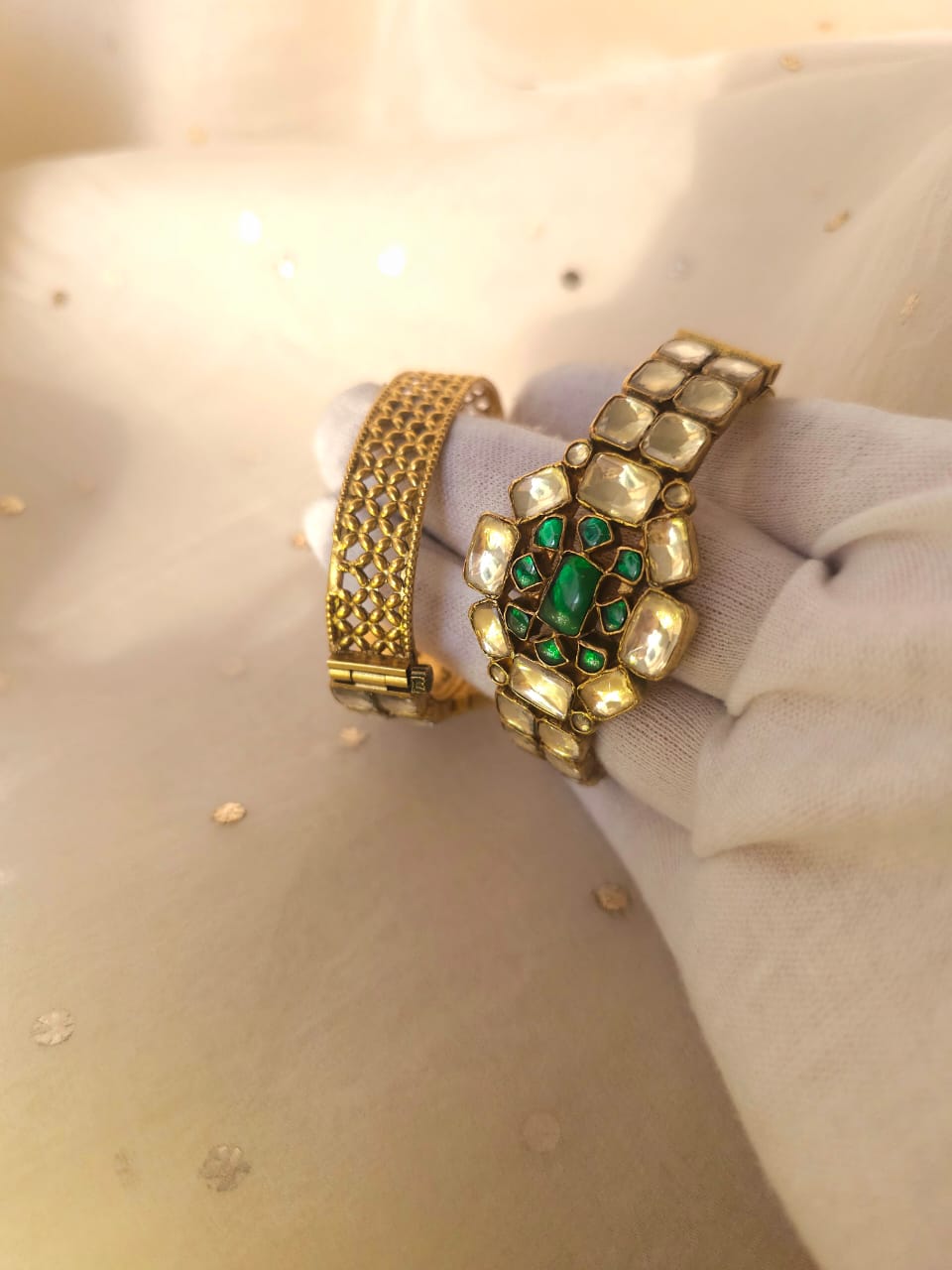 The green gate oval bangle