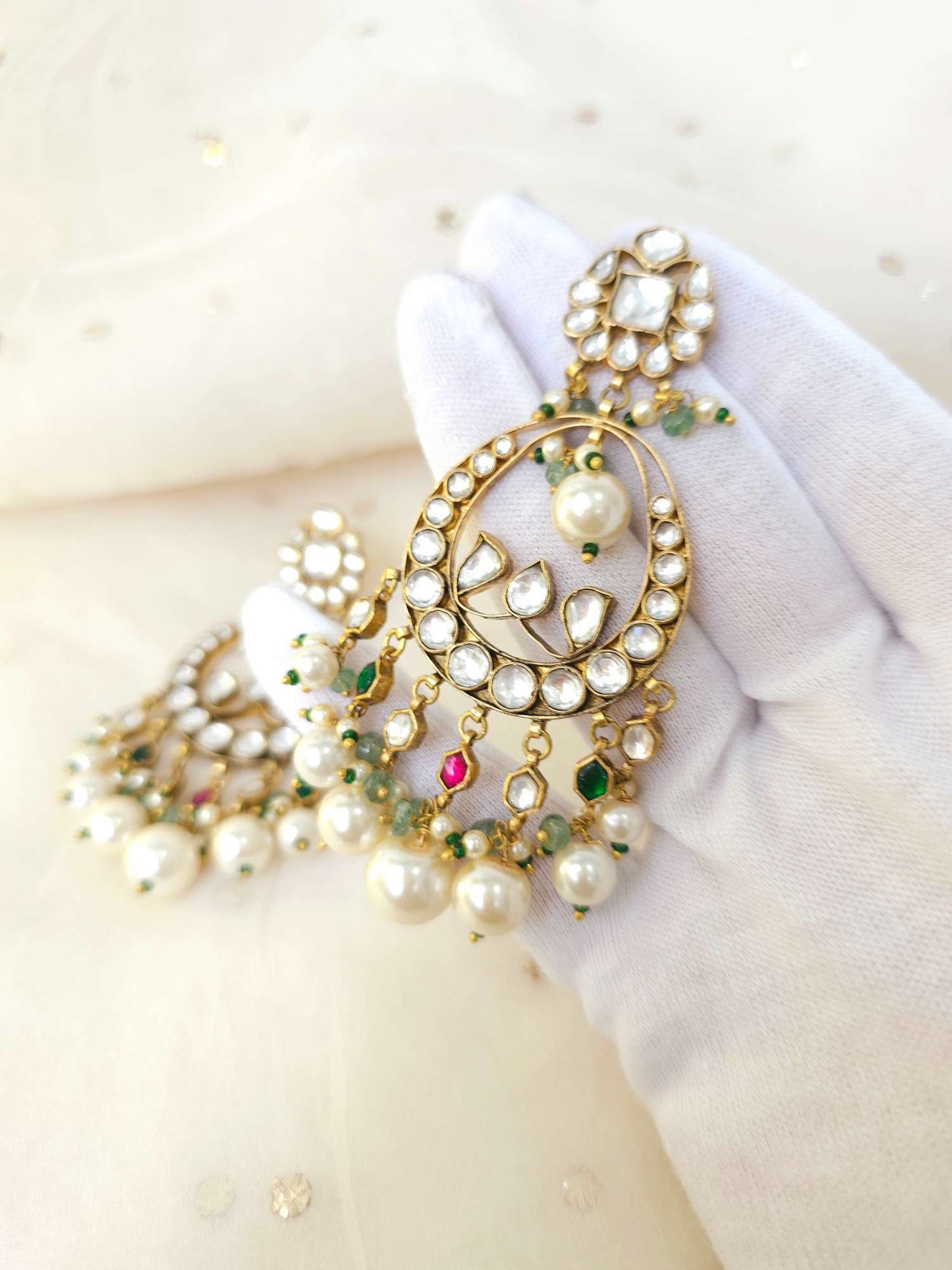 Mr & Mrs 55 chandbali earrings
