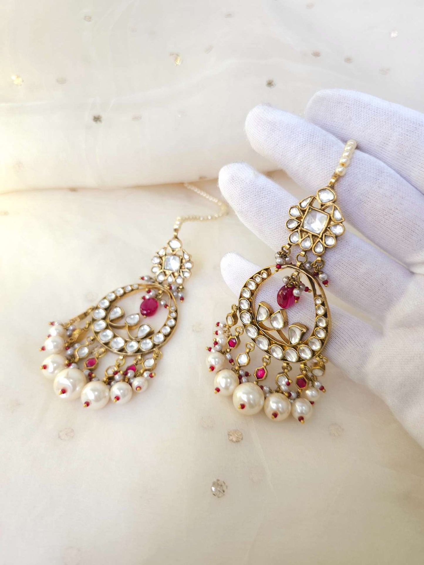 Mr & Mrs 56 chandbali earrings