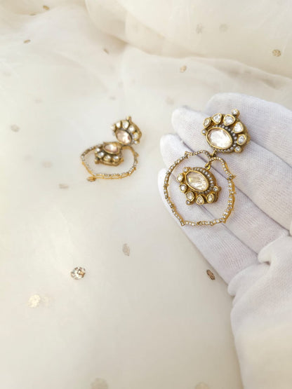 Golden rose dwar earrings