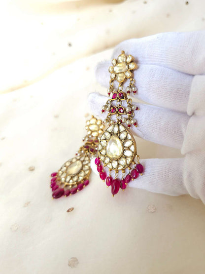 Umaid bhawan pear shape earrings