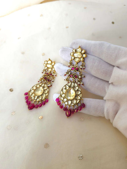 Umaid bhawan pear shape earrings