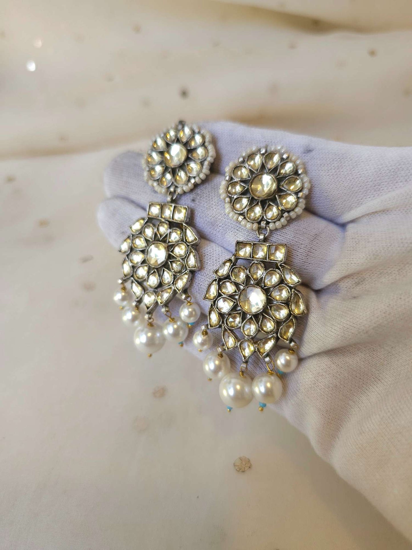 Jal mahal chandelier earrings