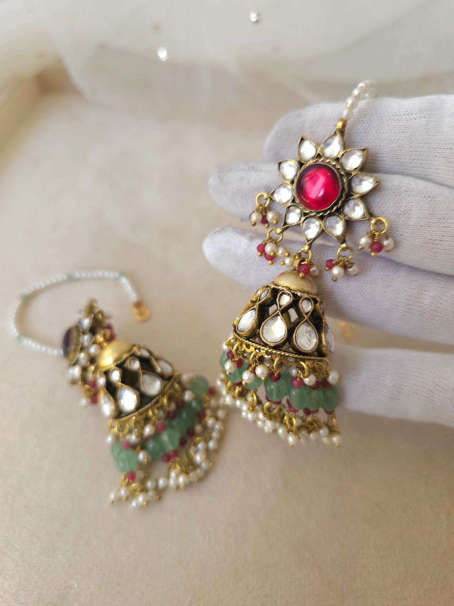 Mradu-Rasa Jhumka earrings