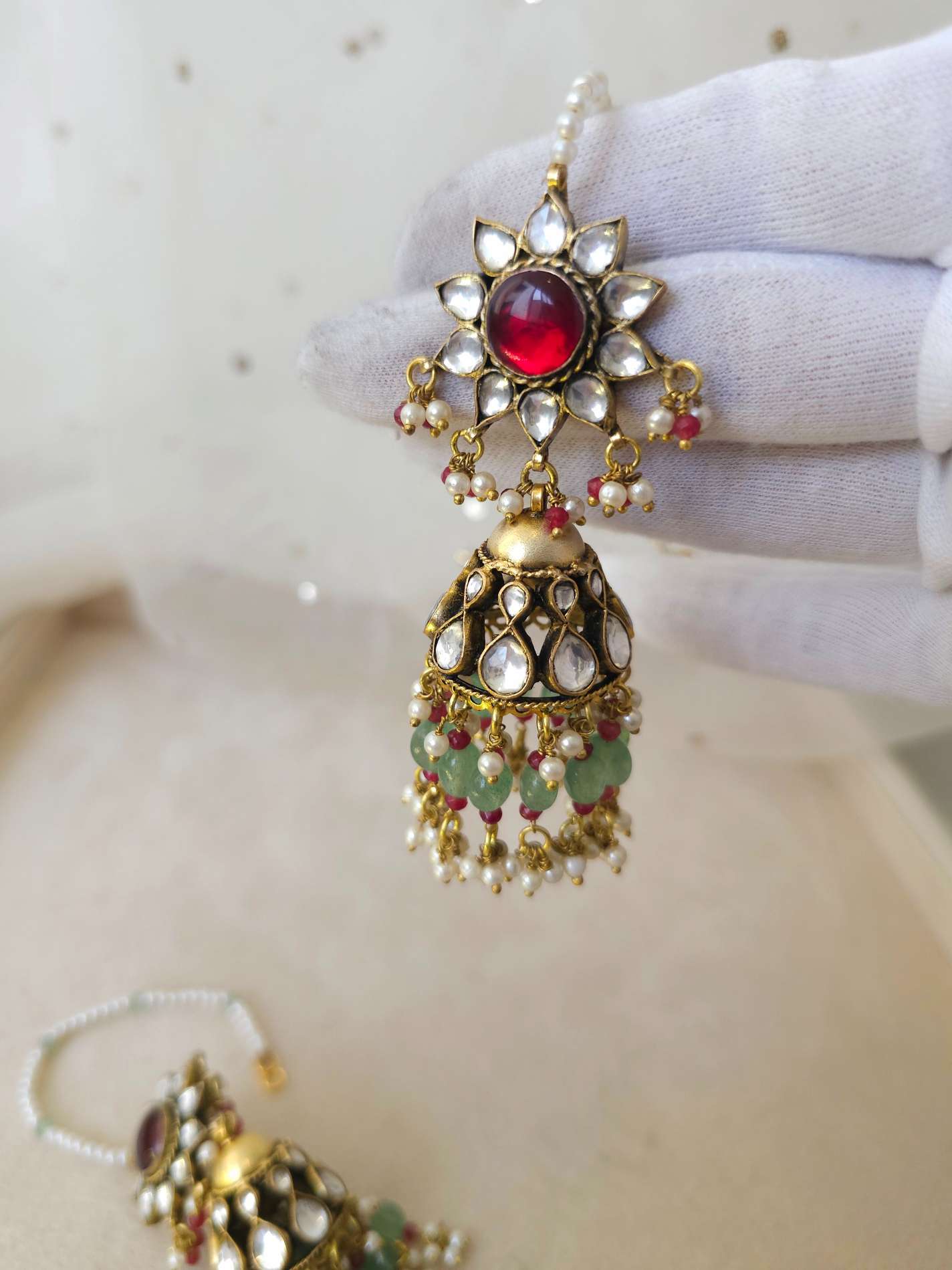 Mradu-Rasa Jhumka earrings